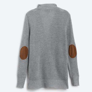 Elbow Patch Textured Cardigan